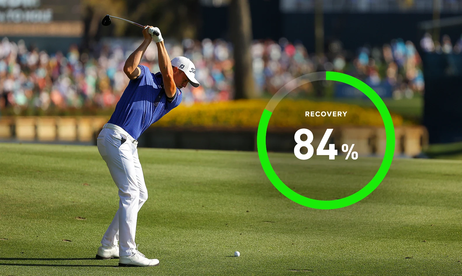 After waking up with an 84% WHOOP recovery, Justin Thomas shot an 8-under 64 on the Saturday of his Players Championship win.