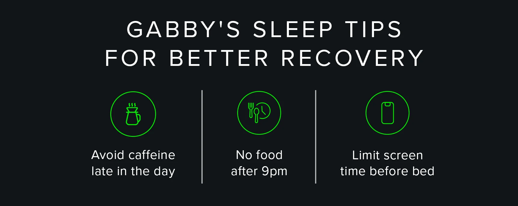 gabby thomas sleep tips