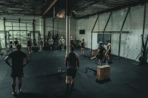 Gym Jones members work out at their training facility with WHOOP.