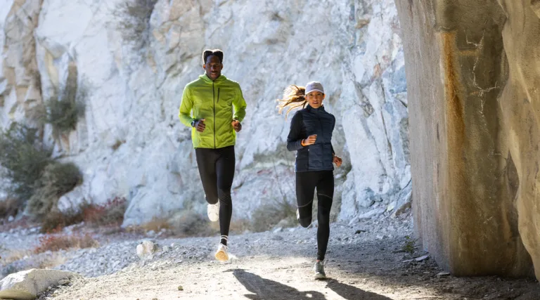 people running wearing whoop body