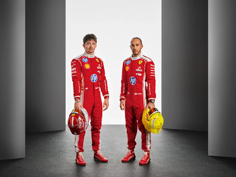 Pilotos da Scuderia Ferrari, parceria WHOOP na Fórmula 1