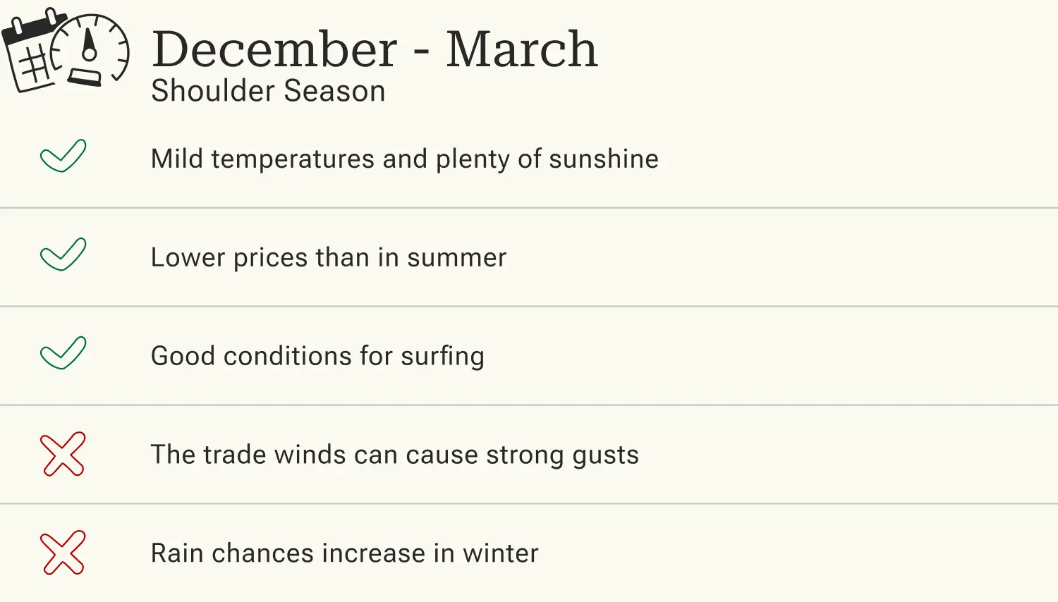 Advantages and disadvantages of traveling to Fuerteventura in the low season