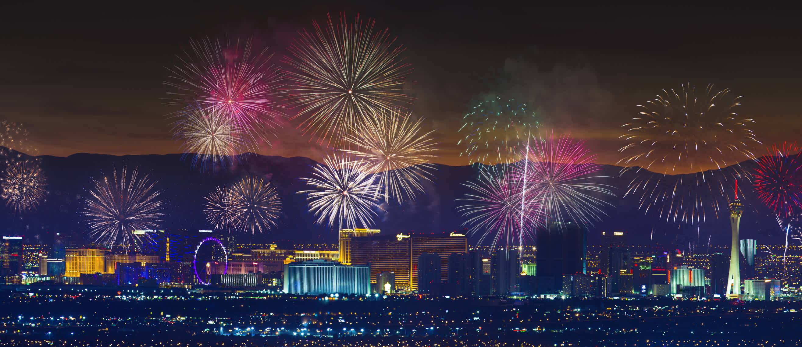 Feuerwerk über Las Vegas