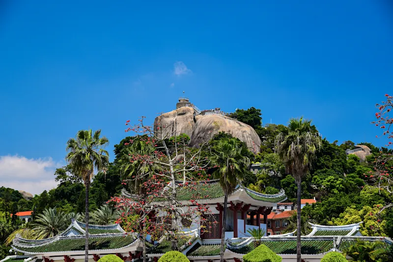 Die Landschaft der Insel Gulangyu, China.

