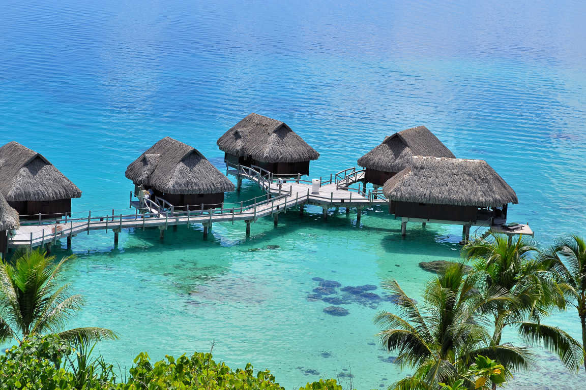 Bora Bora - (Französisch-Polynesien): Haus auf Stelzen