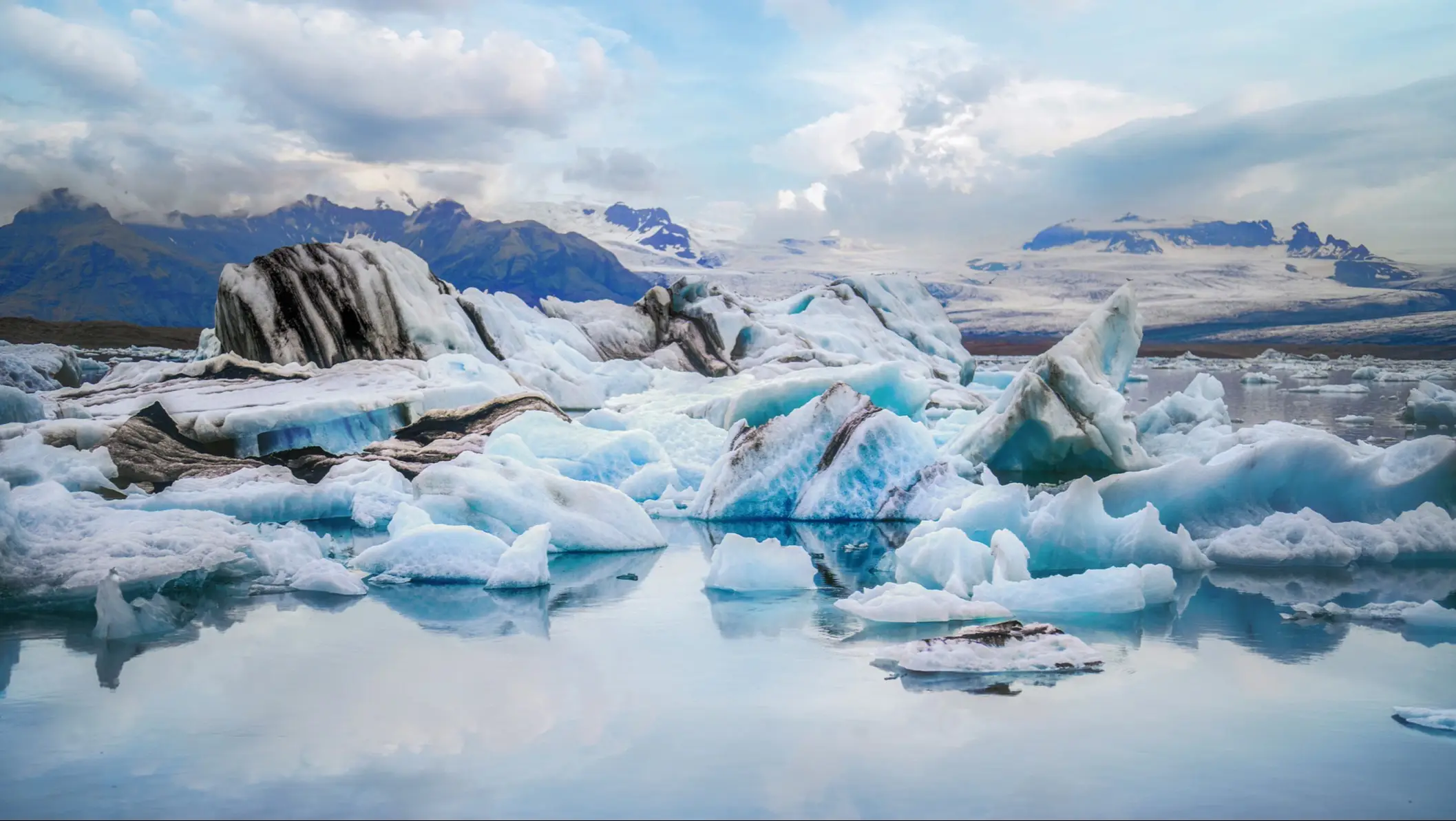 Glacier Jökulsárlón, Islande
