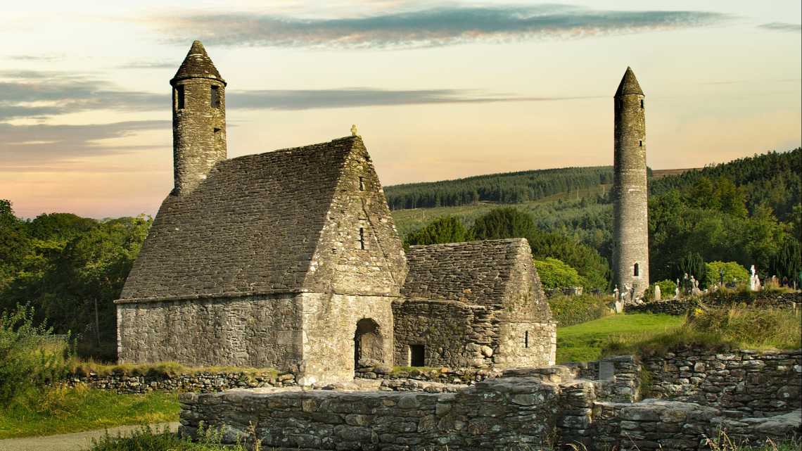 Glendalough in der Grafschaft Wicklow, Irland
