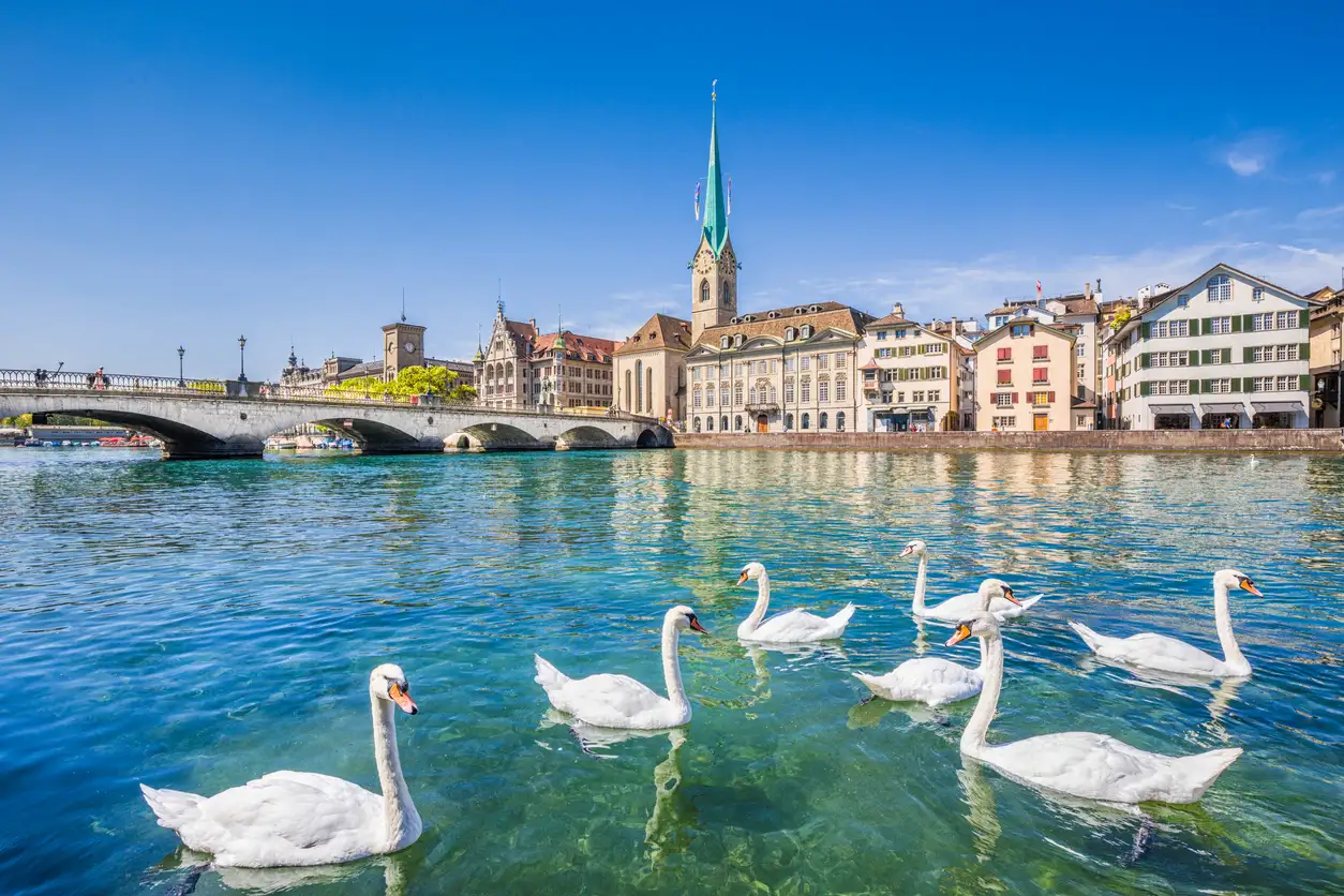 Zurich, Lake Zurich, Switzerland, Summer, Lake