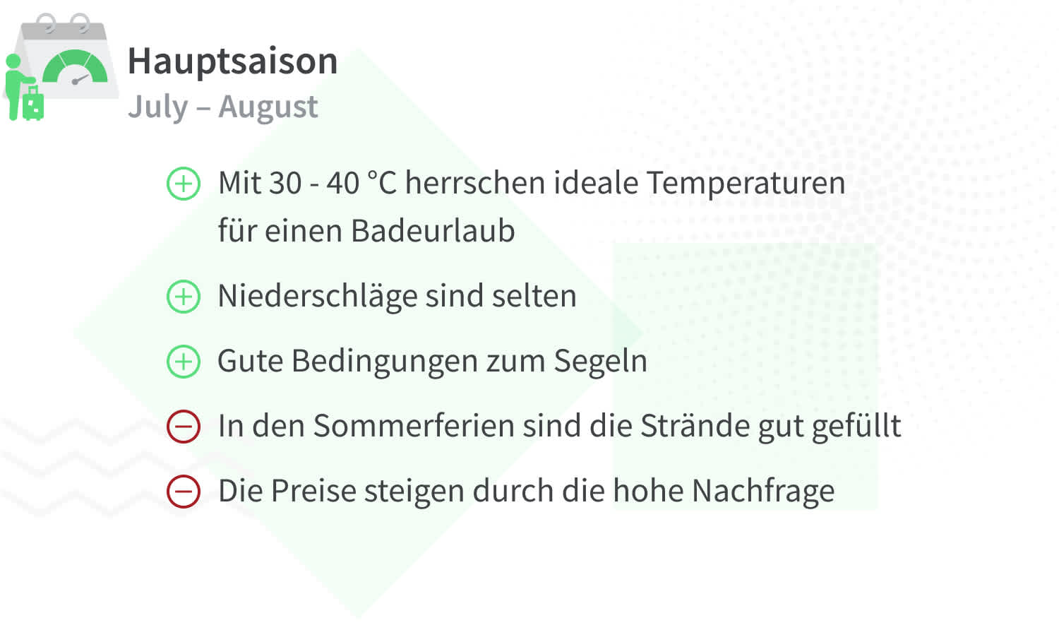 Vorteile und Nachteile von Reisen nach Sizilien in der Hauptsaison