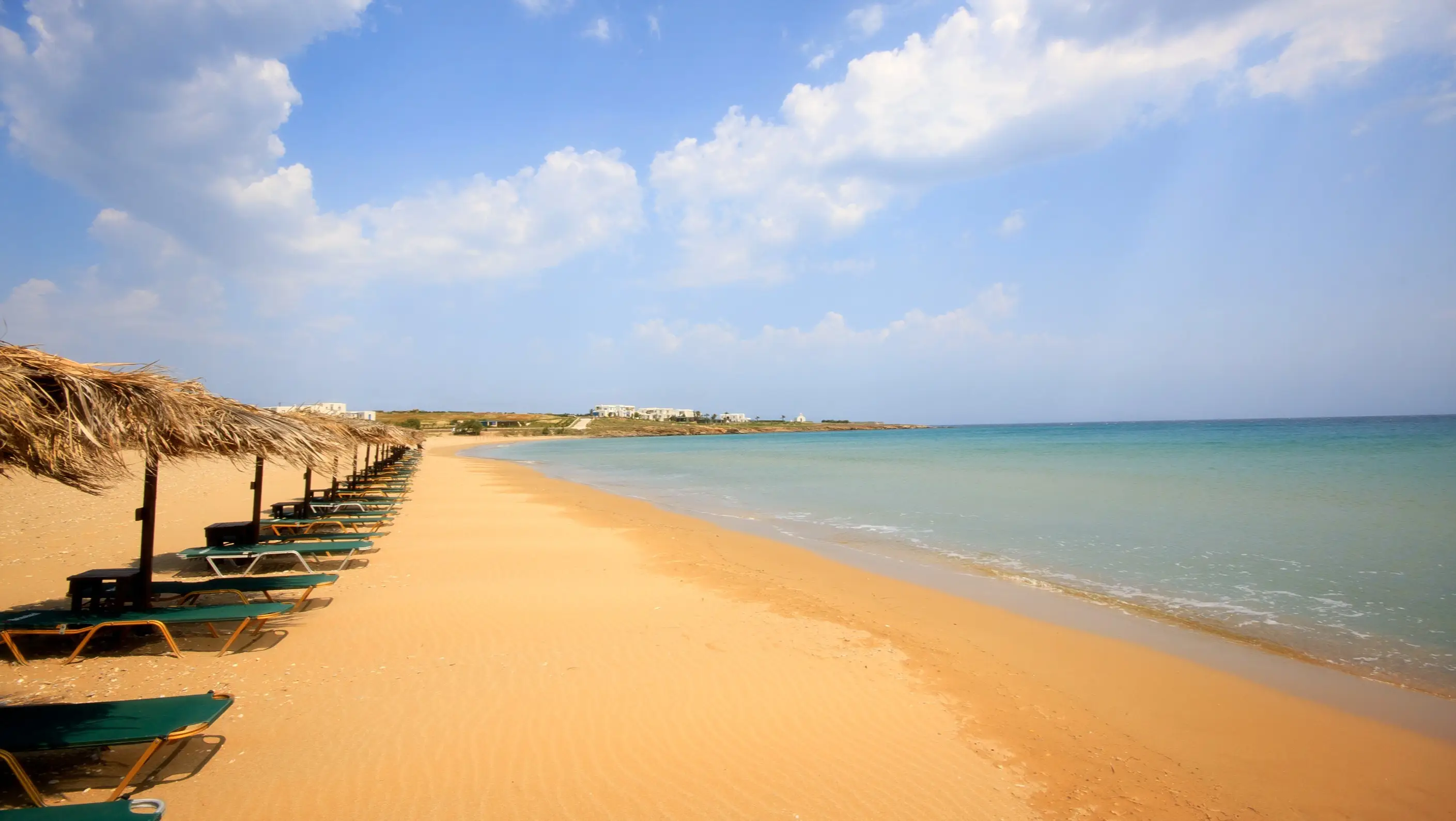 Golden Beach, Canea, Paros, Giechenland Aufnahme des Golden Beach in Canea, Paros, Griechenland