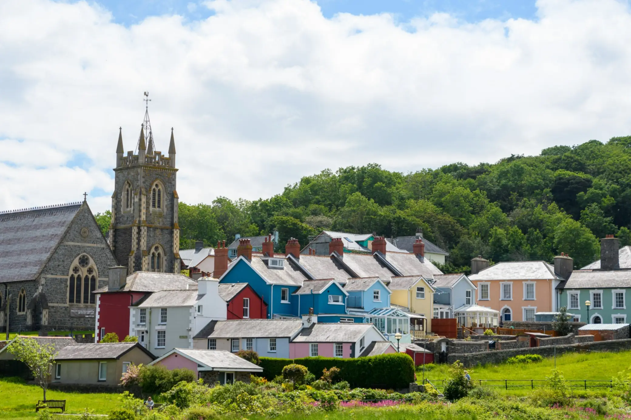 Wales, Aberaeron Chruch von Aberaeron