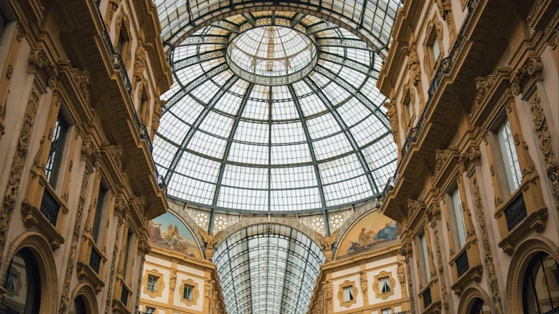 Milan, Italy Galleria Vittorio Emanuele II Interior, Milan