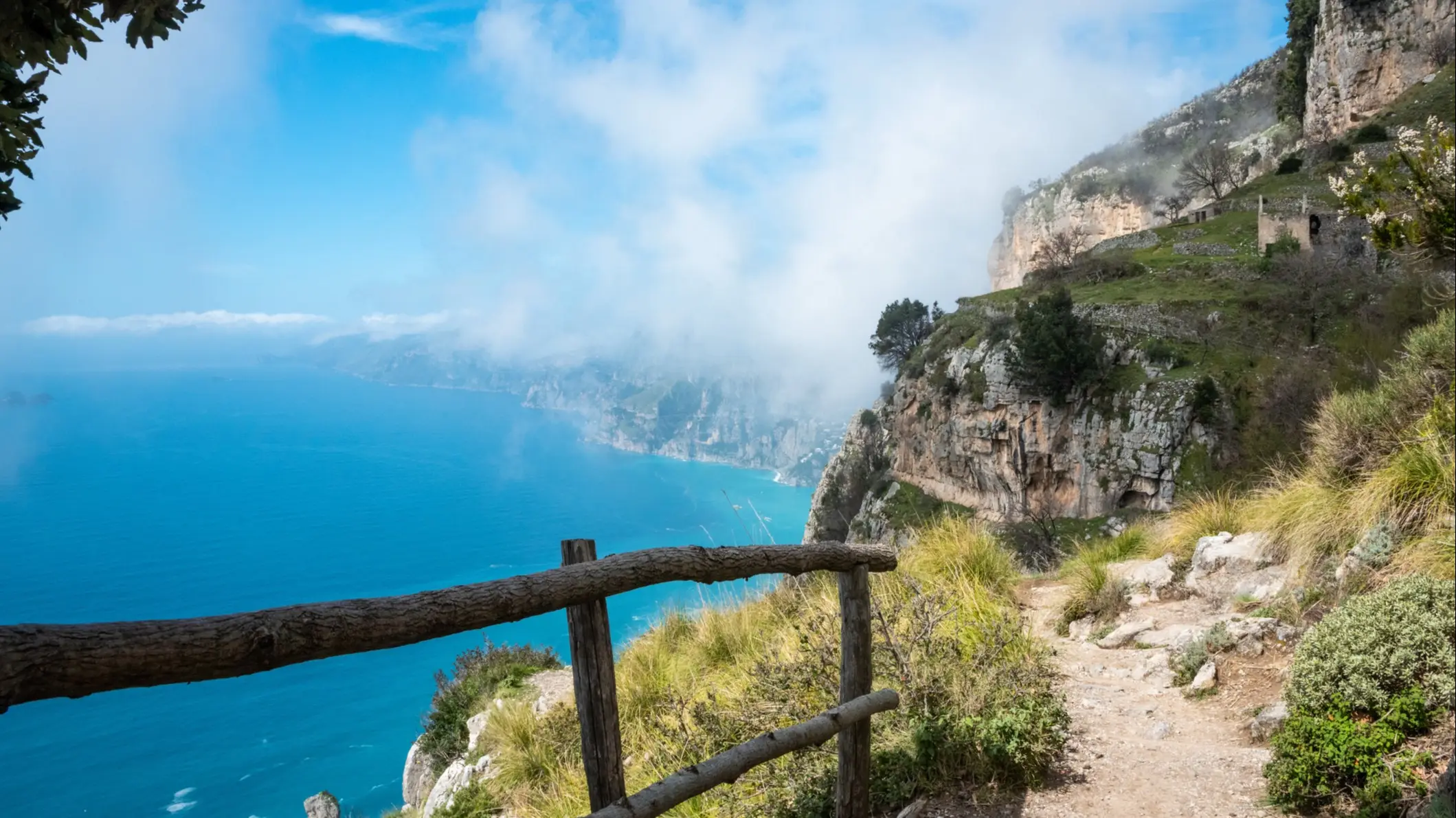 Aufnahme des Sentiero degli Dei Pfades