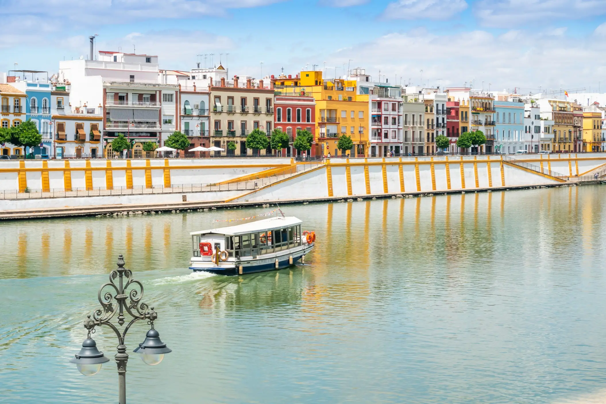 Boat trip on the Guadalquivir River in Seville, Spain