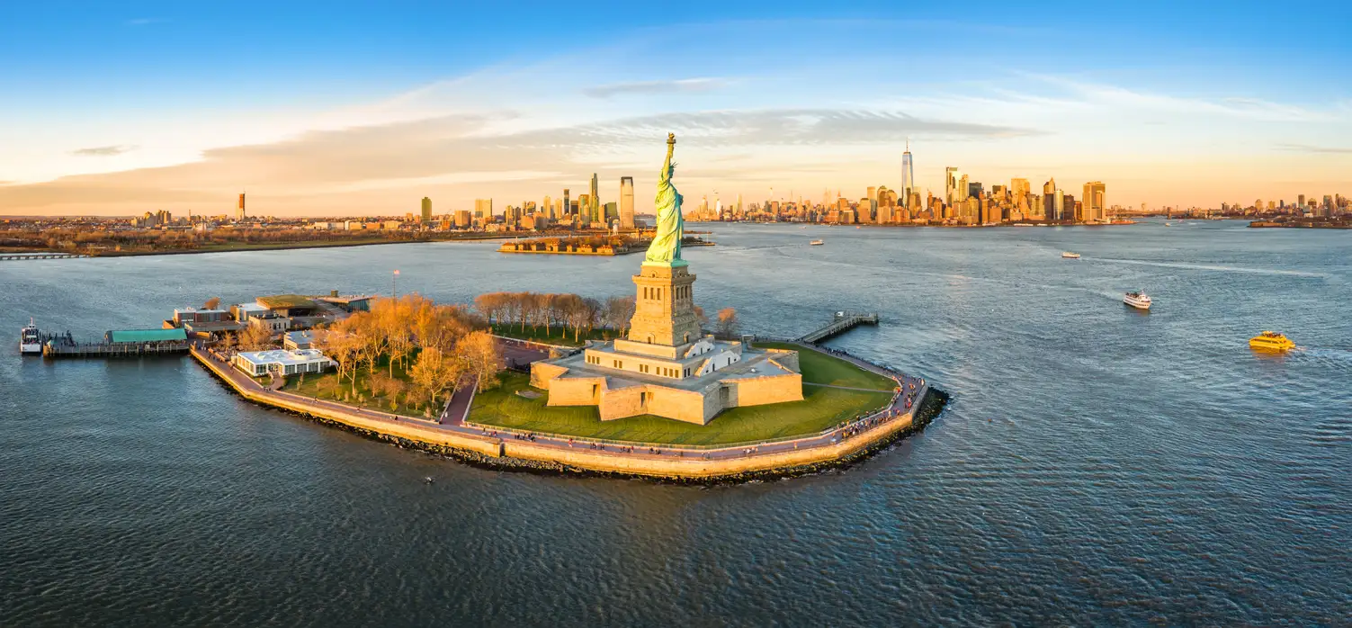 New York Bootsfahrt Bootsfahrt zur Freiheitsstatue, New York, USA