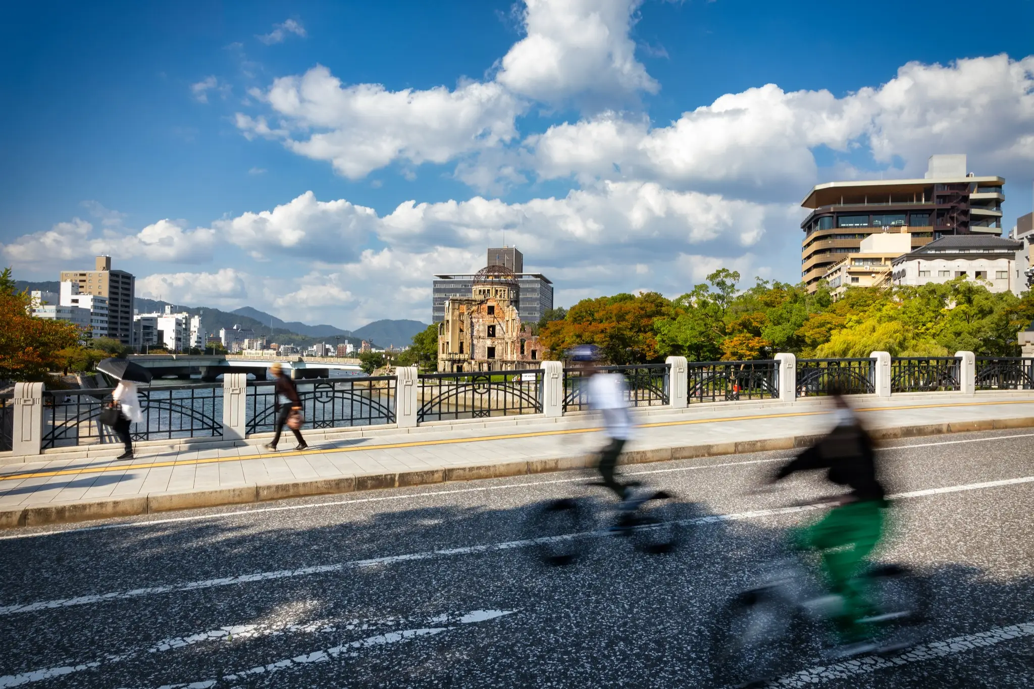 Japan, Hiroshima, Motoyasu Brücke Motoyasu Brücke in Hiroshima