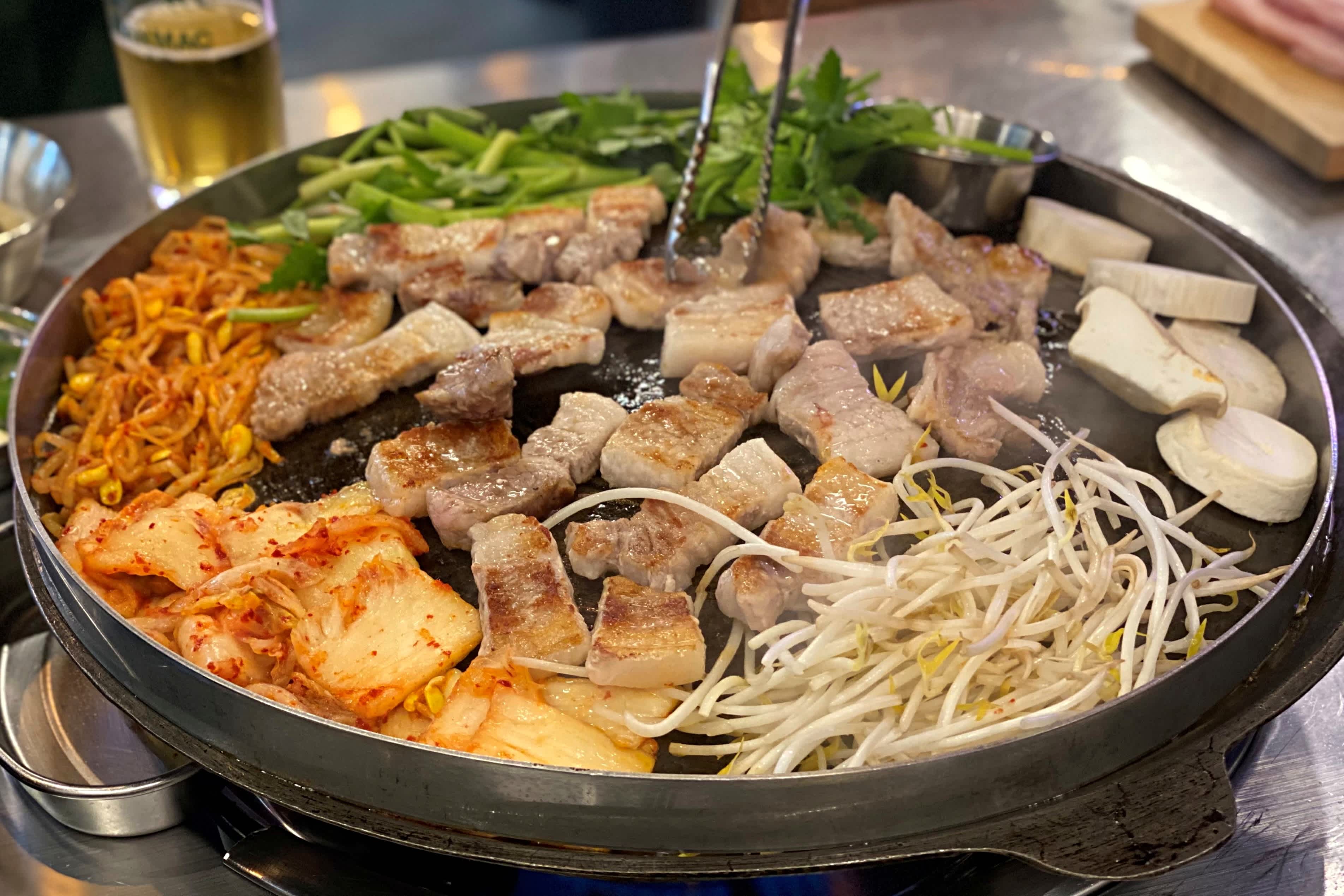 Koreanisches Schweinebauchfleisch (Samgyeopsal)
