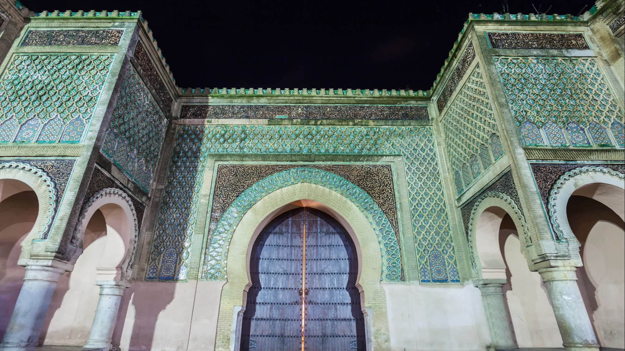 Murs de la porte Bab Mansour, Maroc