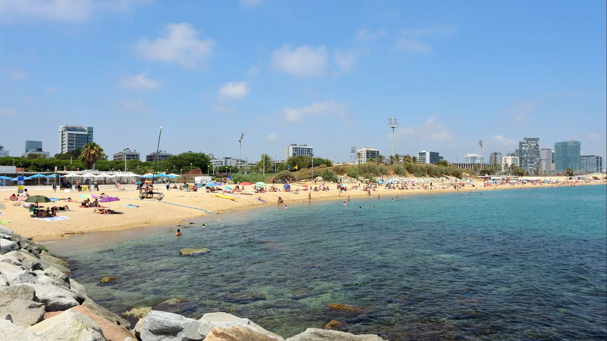 Sandstrand mit Blick aufs Meer