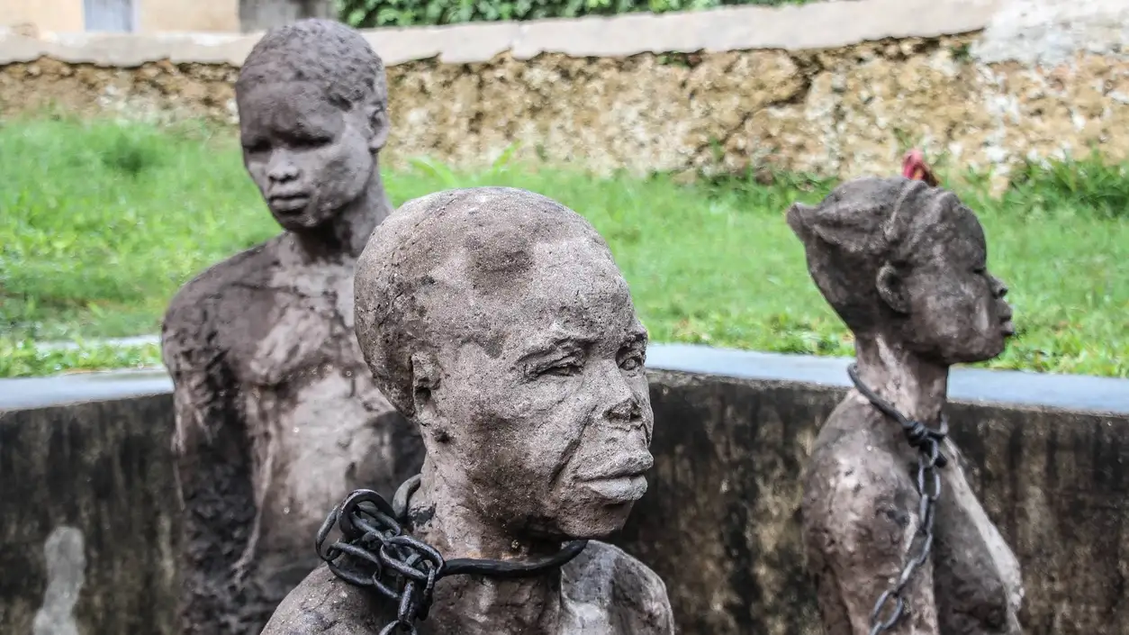 Mémorial pour les esclaves à Stone Town, Old Slave Market, Zanzibar