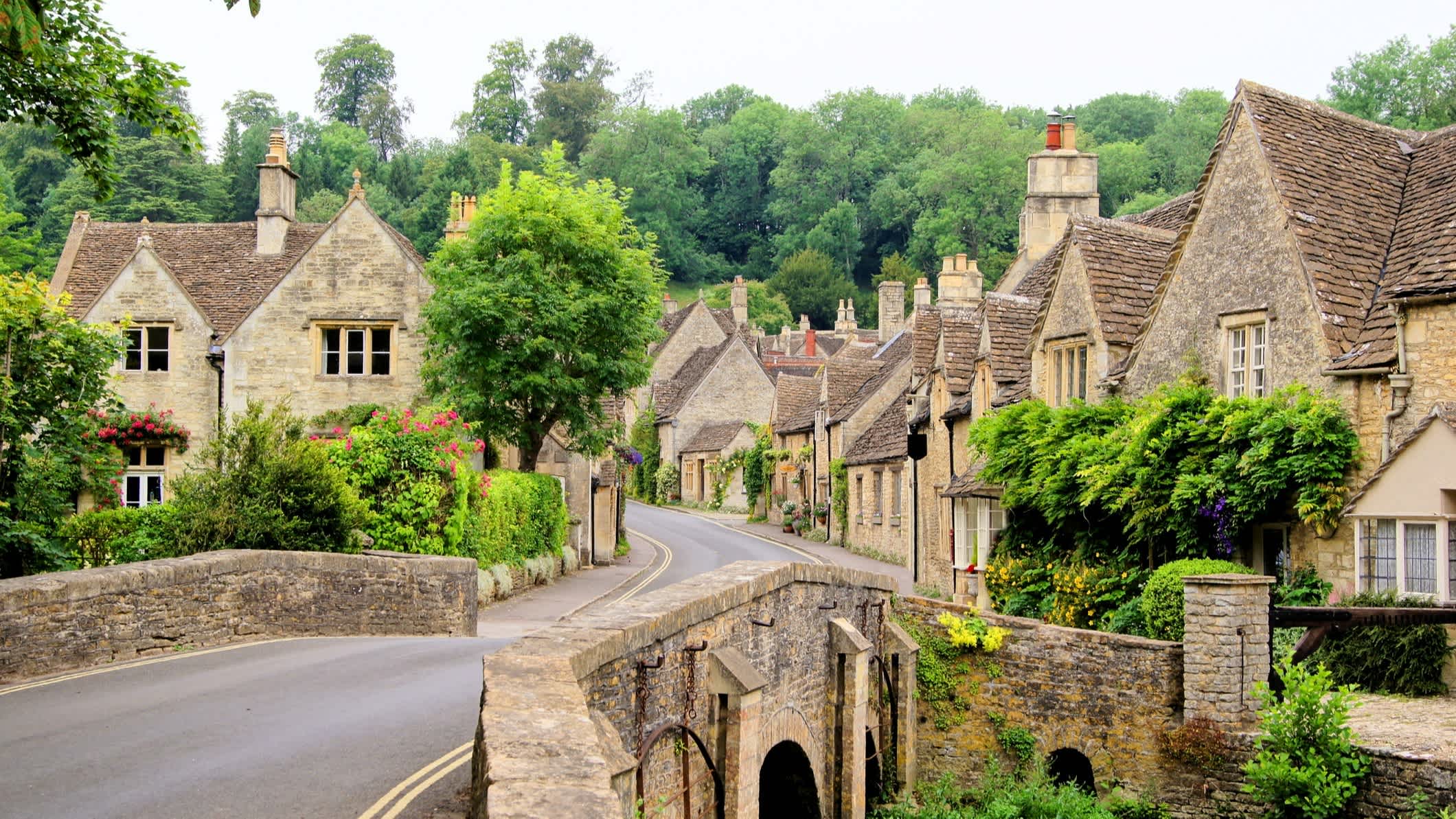 Traditionelle Cotswold village, England, Großbritannien