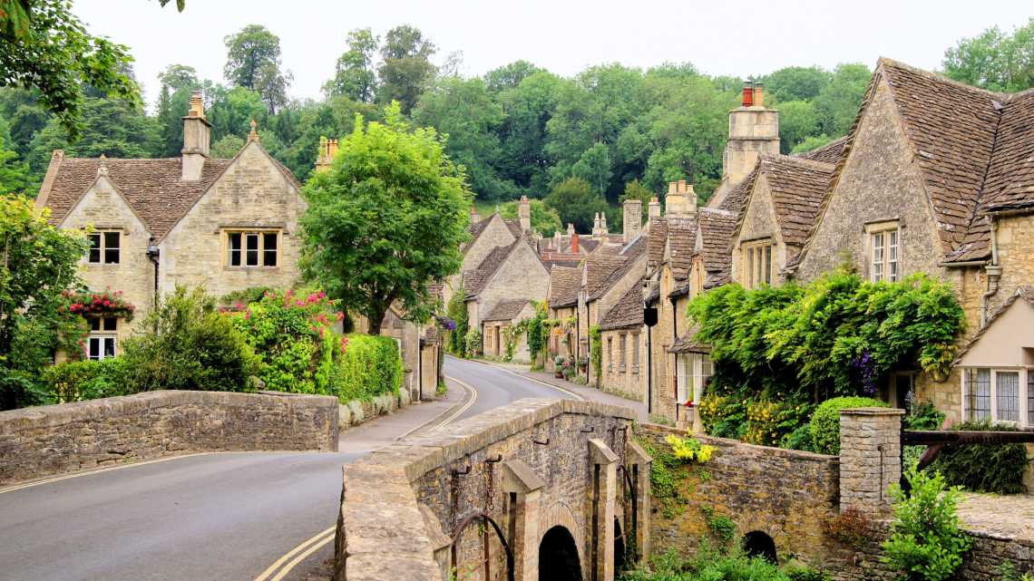 Traditionelle Cotswold village, England
