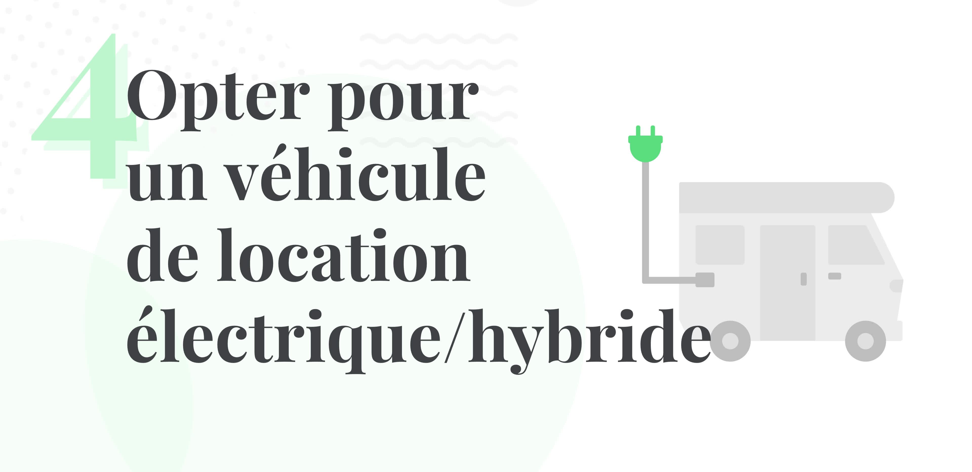 Conseil de voyage nº4 pour un voyage plus durable : Optez pour une voiture de location hybride ou électrique.