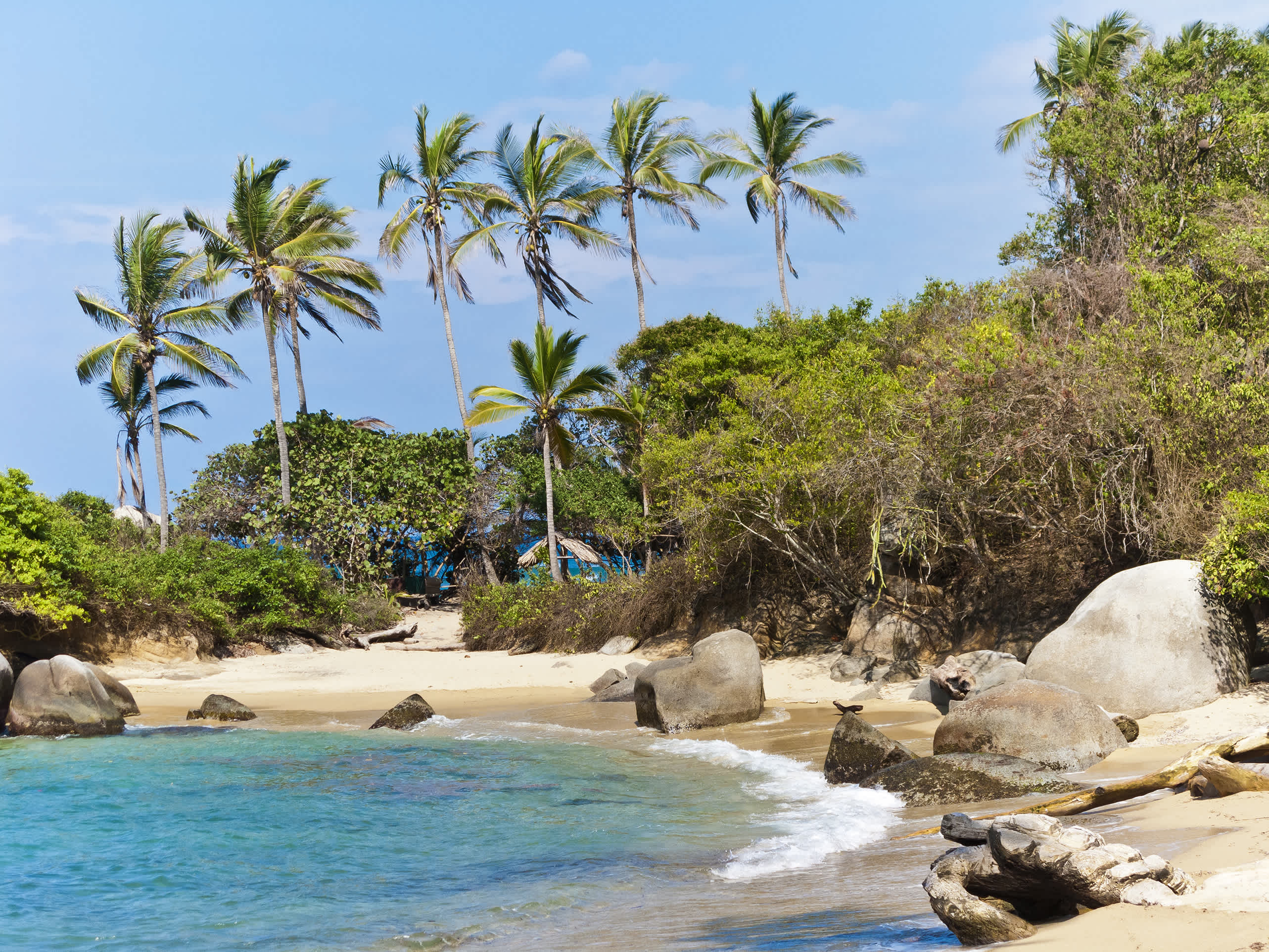 Parc naturel national de Tayrona, Colombie, à côté de la ville de Santa Marta