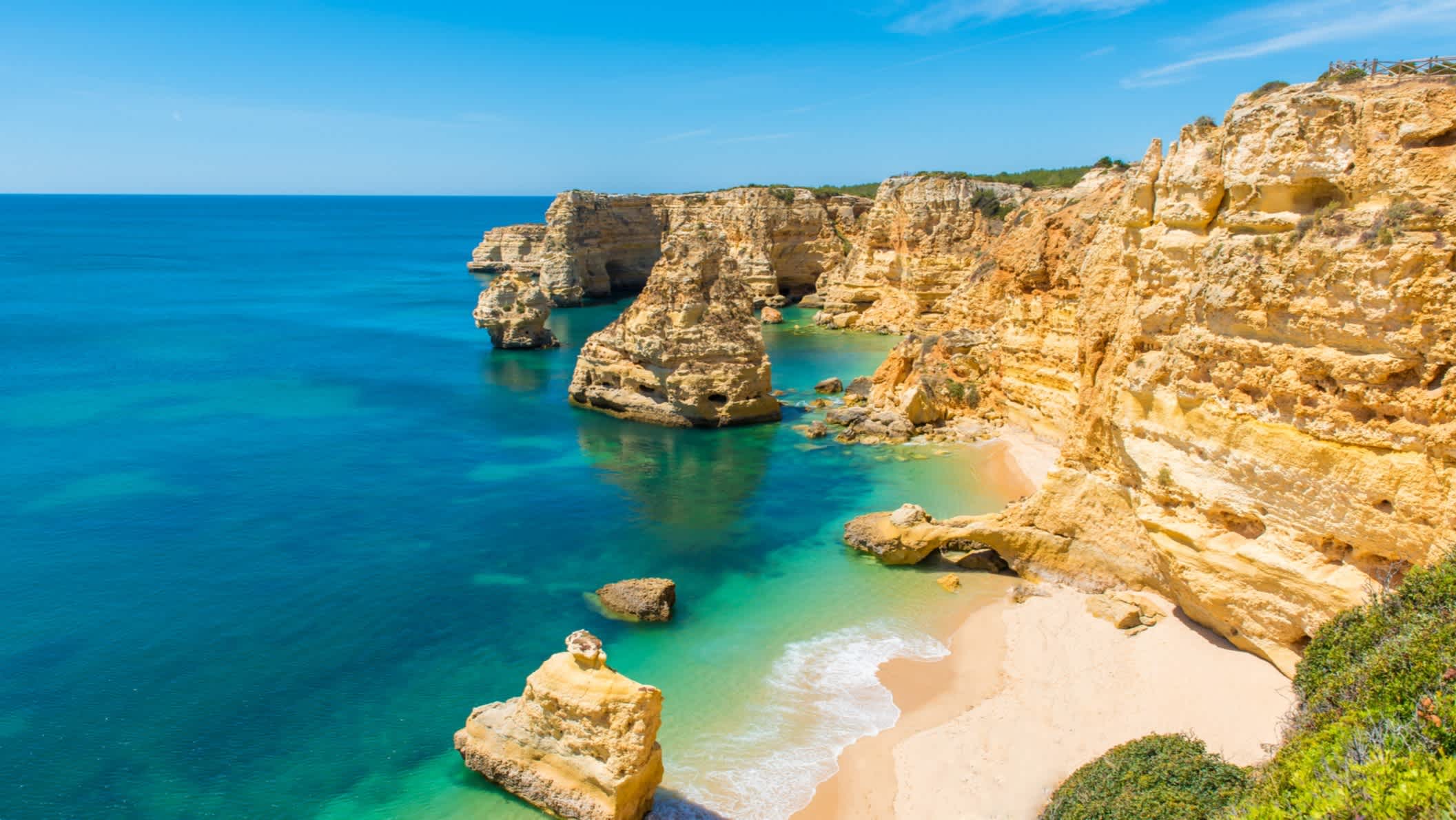 Aufnahme der Küste von Algarve