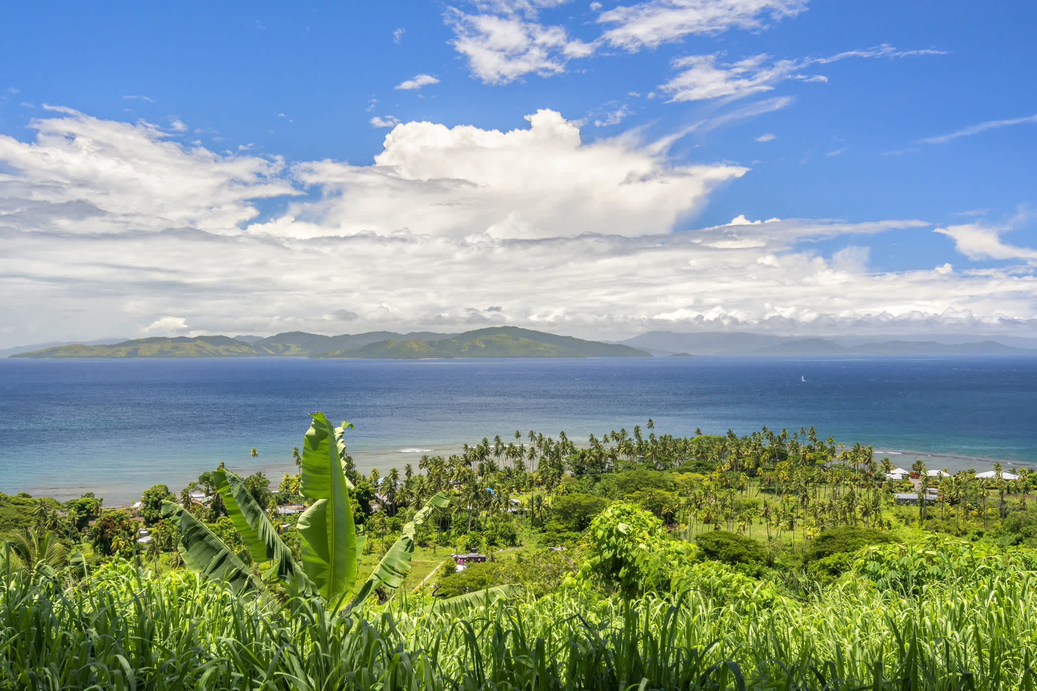 Blick auf die Klippen von Fidschi