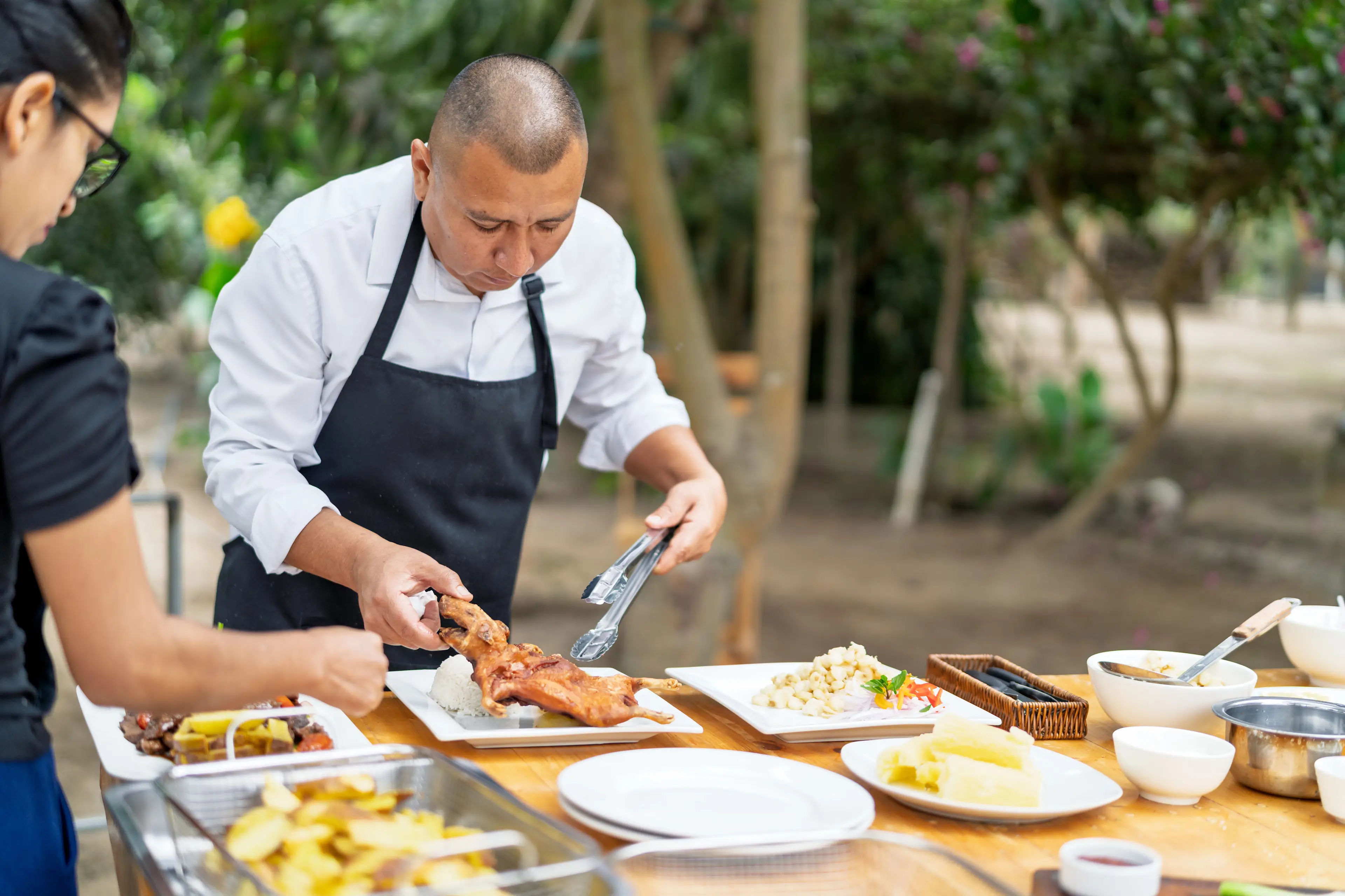 Peru, Caterer, Speisen, Menschen, Kochberuf Peru, Caterer, Speisen, Menschen, Kochberuf