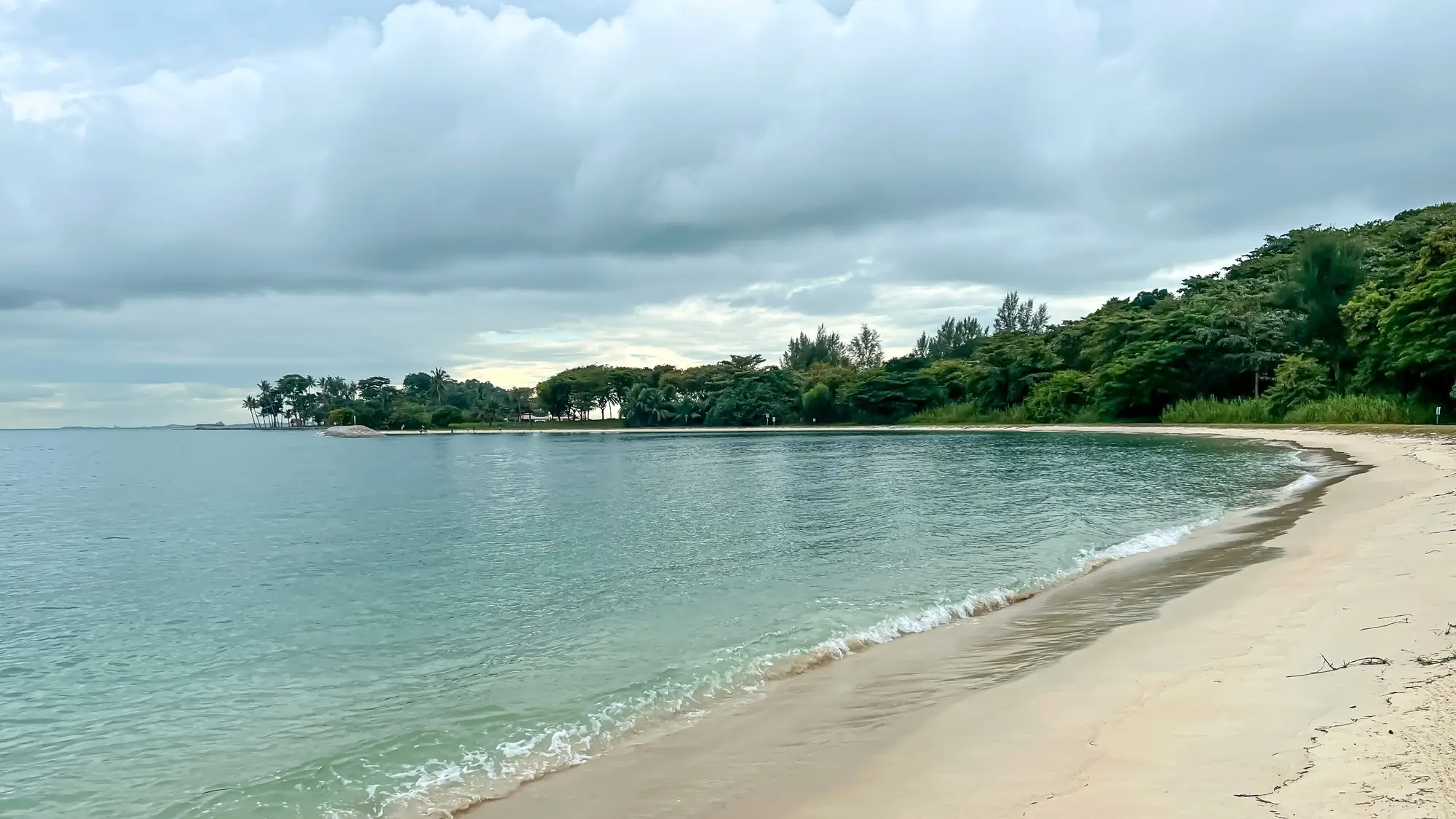 Plage de Lazarus Island, Singapour.