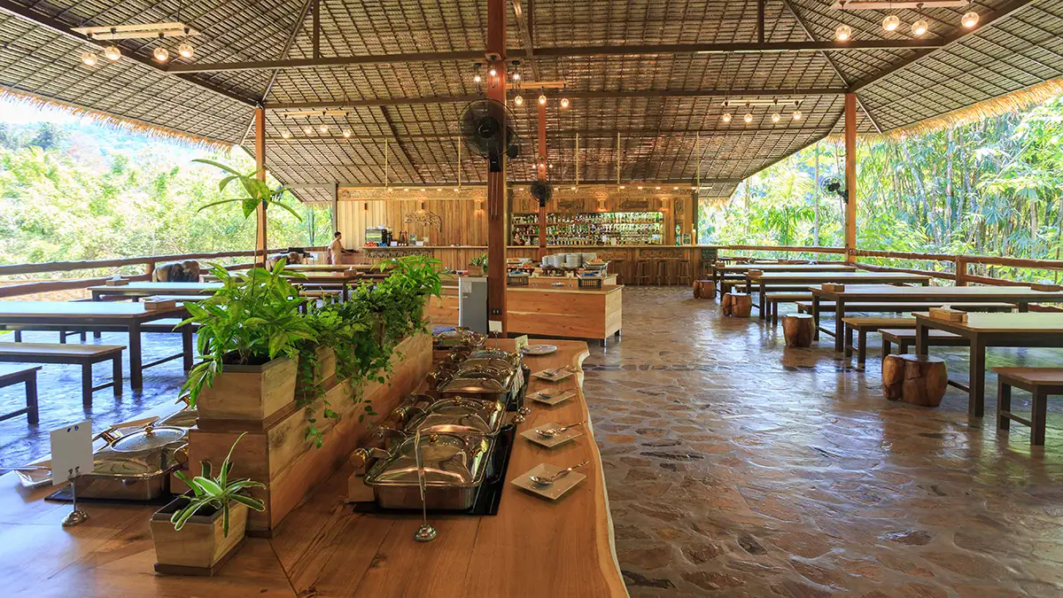 Restaurant Elephant Hills Khao Sok National Park, Thailand, Restaurant-Bereich