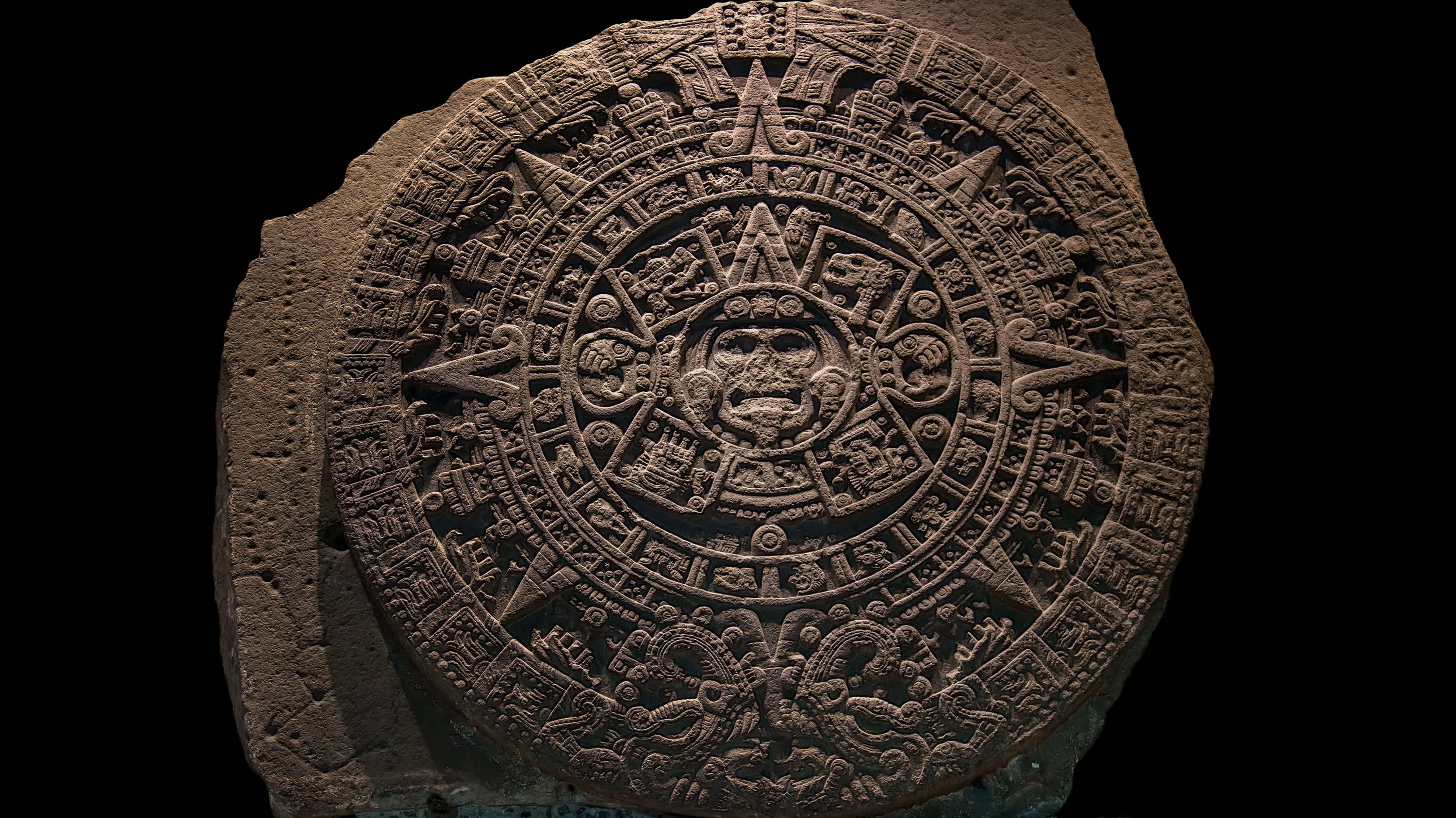 Der Kalenderstein aus dem Museo Nacional de Antropología in Ciudad de México