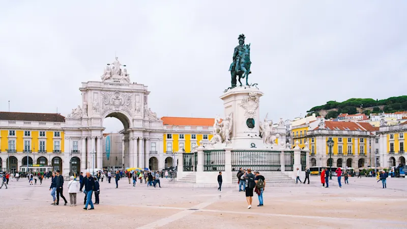 Portugal, Lissabon, Praa do Comércio Platz Praa do Comércio in Lissabon, Portugal