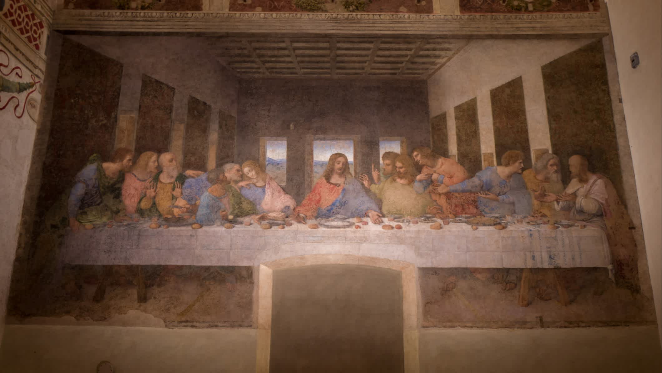 Das letzte Abendmahl von Leonardo da Vinci in Mailand in Italien