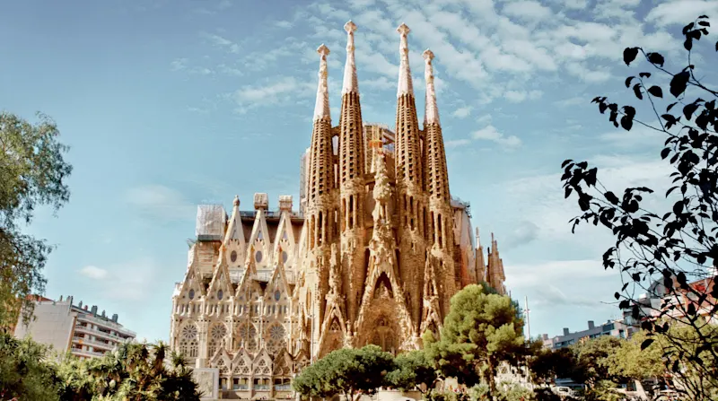Spain, Barcelona, Sagrada Família Sagrada Família Cathedral in Barcelona, Spain