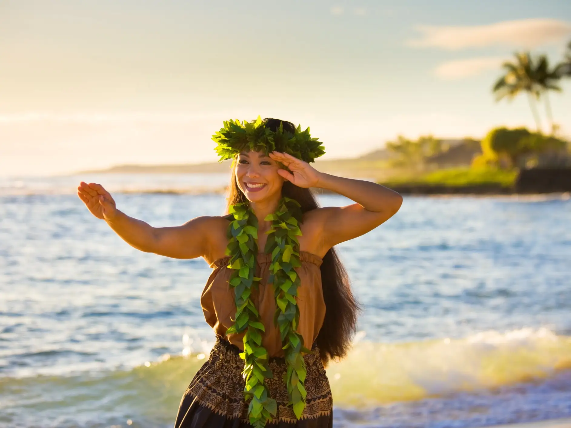 USA, Hawaii, Lei Day, Hula