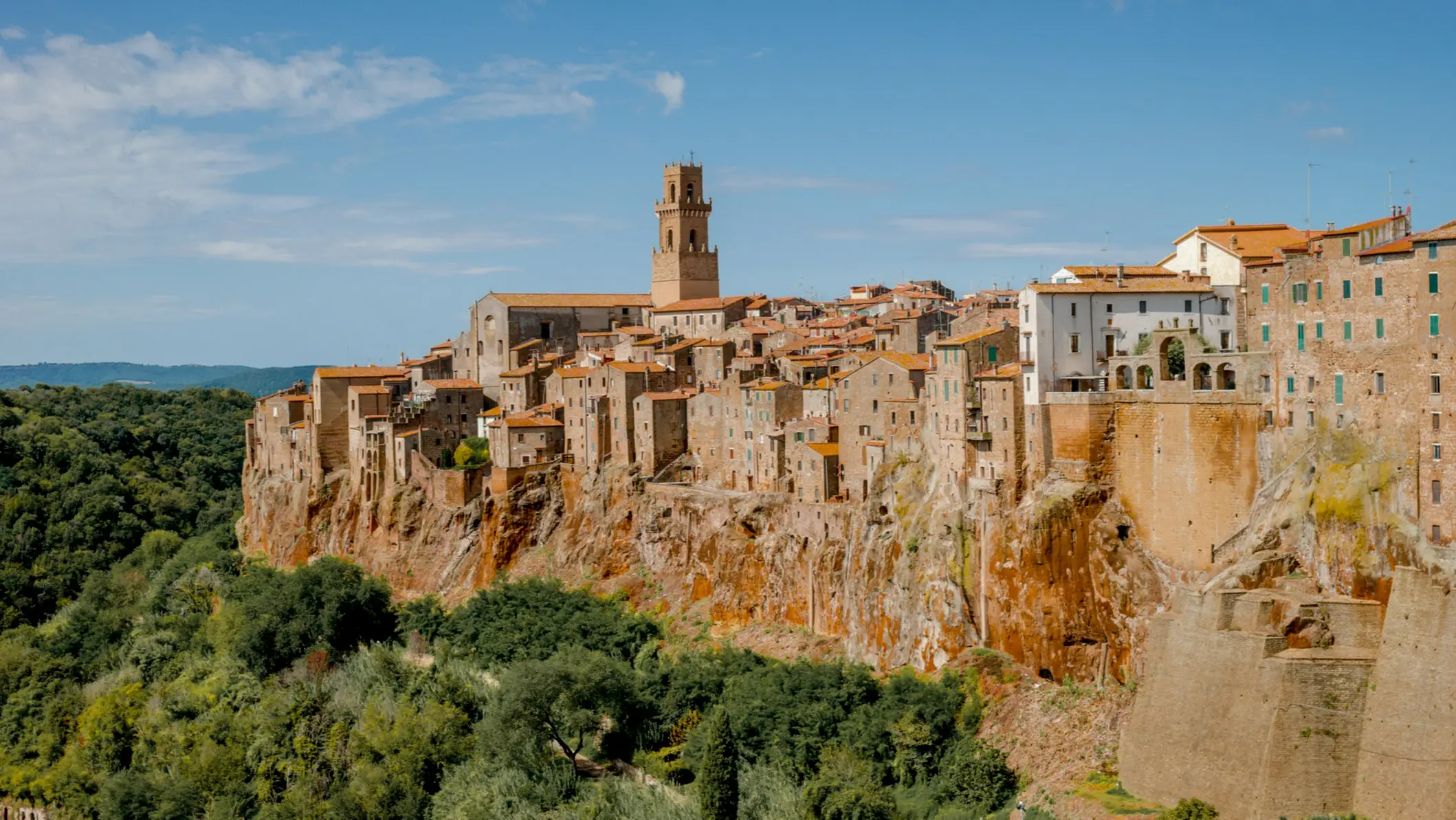 Old town Pitigliano Toskana, Italien