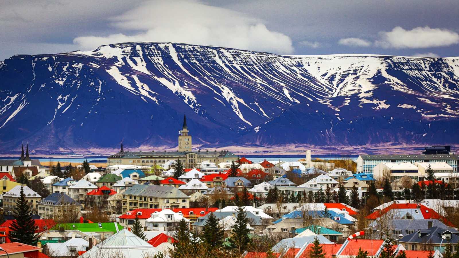 Blick über Reykjavik, Island