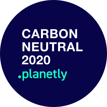 Logo for Planetly, our sustainability offsetting partner