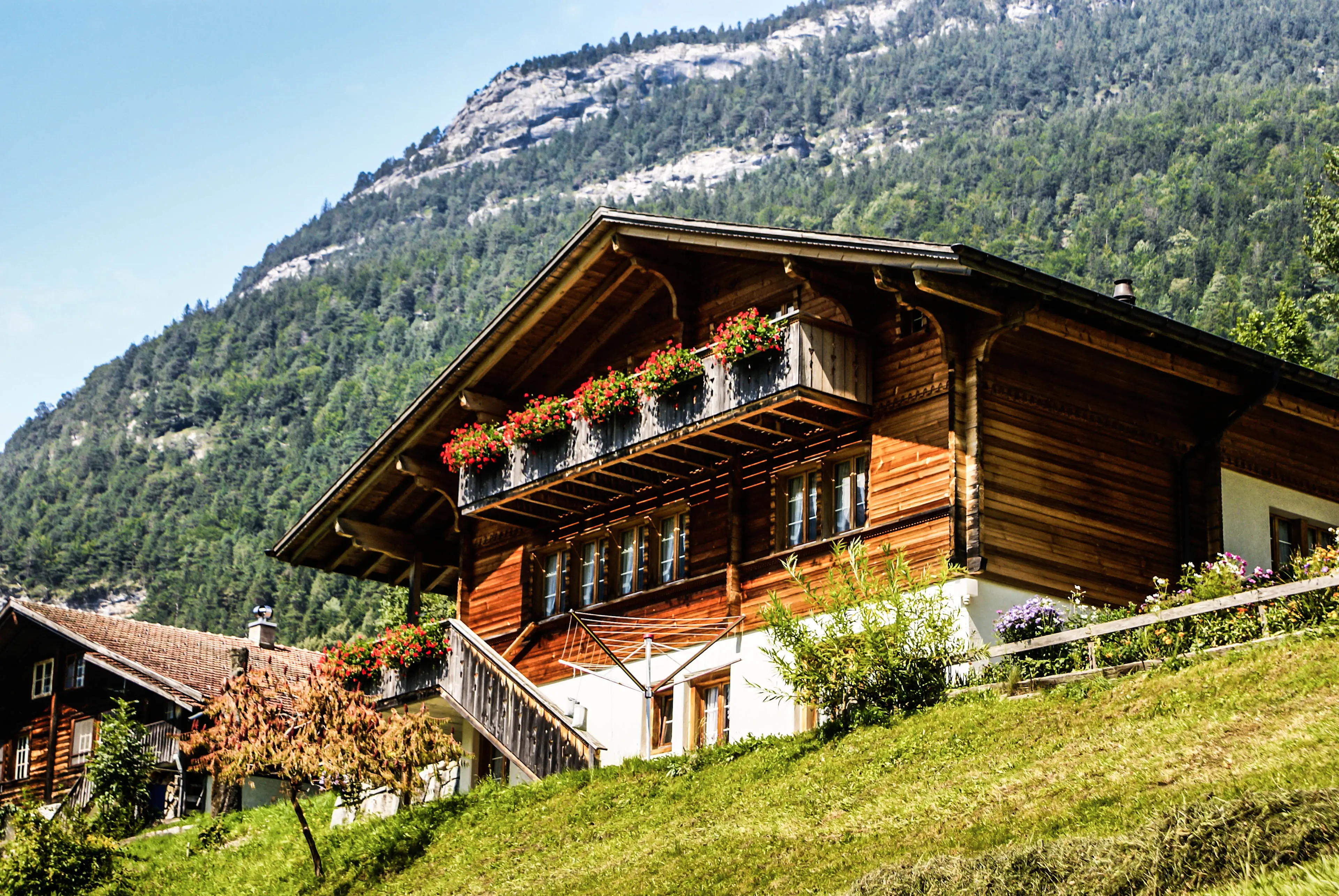 Old houses in Switzerland Old houses in Switzerland