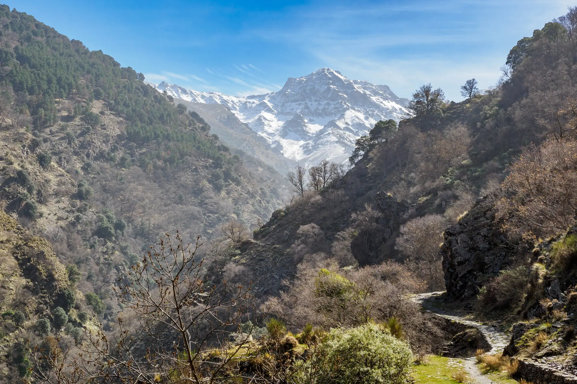 Mulhacen and Alcazaba peaks of the Sierra Nevada
