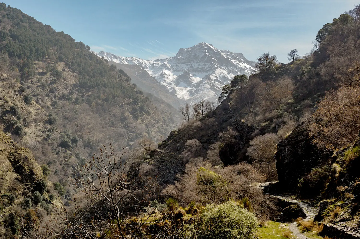 Mulhacen and Alcazaba Spitzen der Sierra Nevada