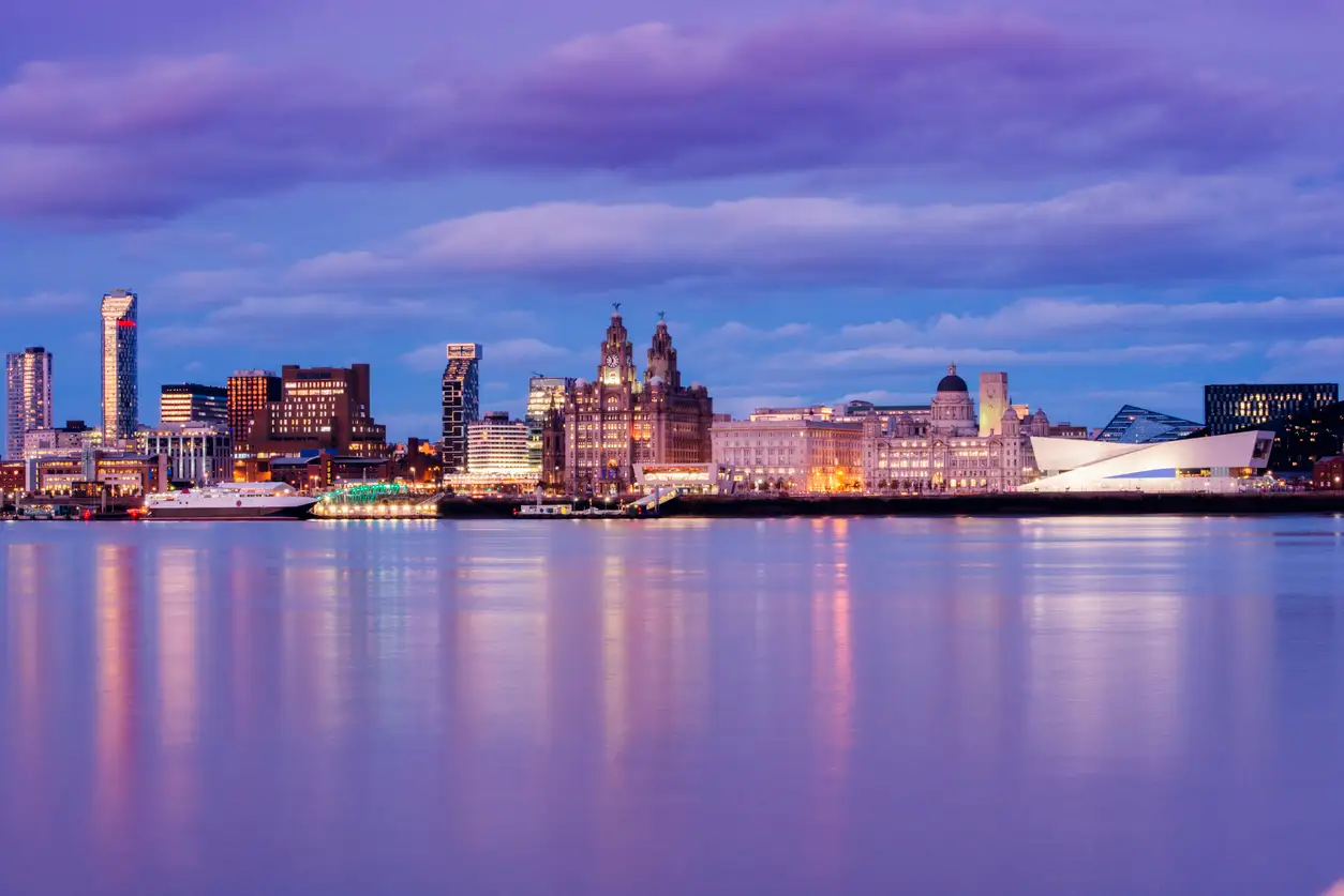 Liverpool at night