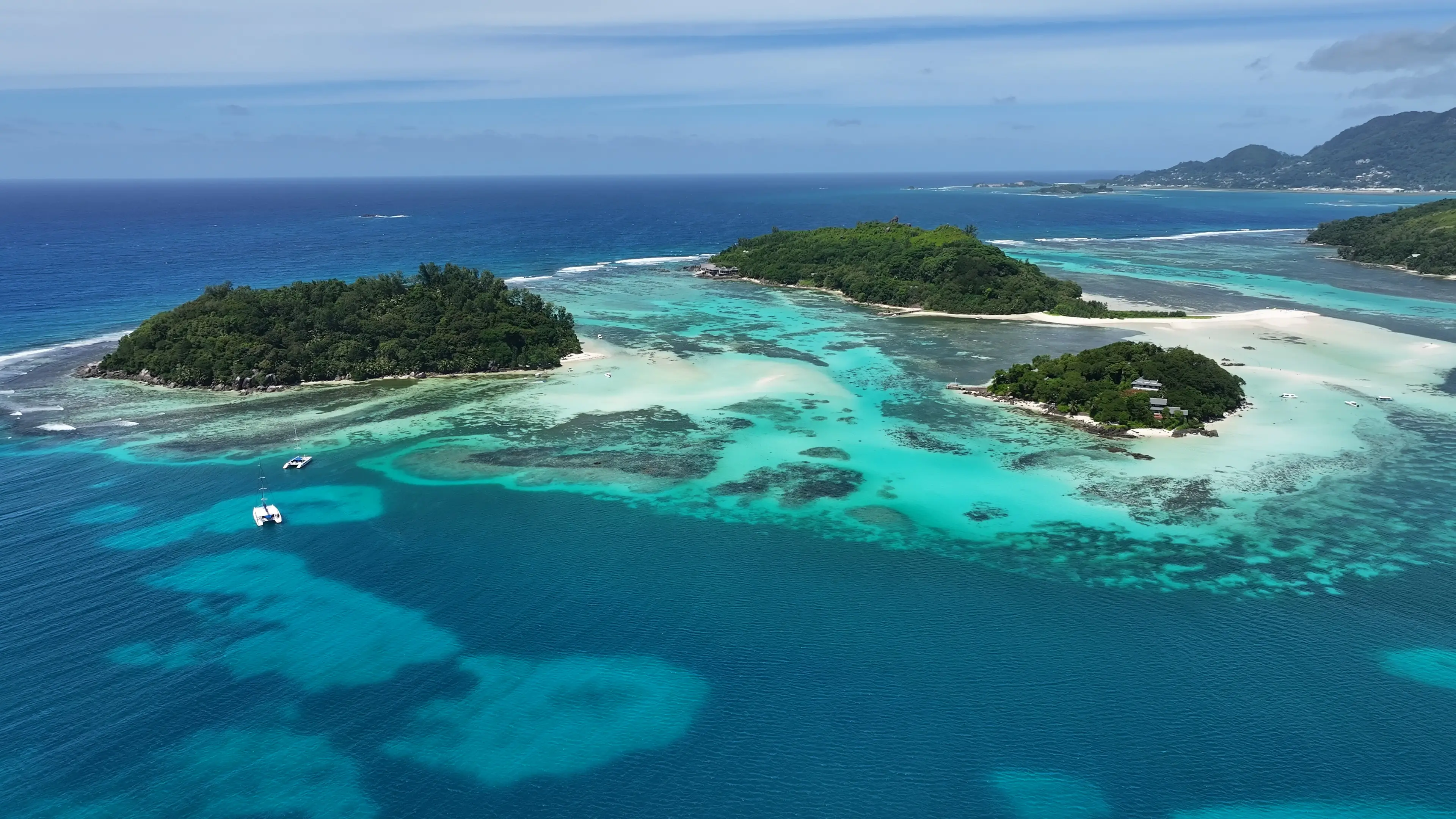 Parc national marin de Sainte-Anne, sur l'île de Mahé, à Victoria, aux Seychelles.