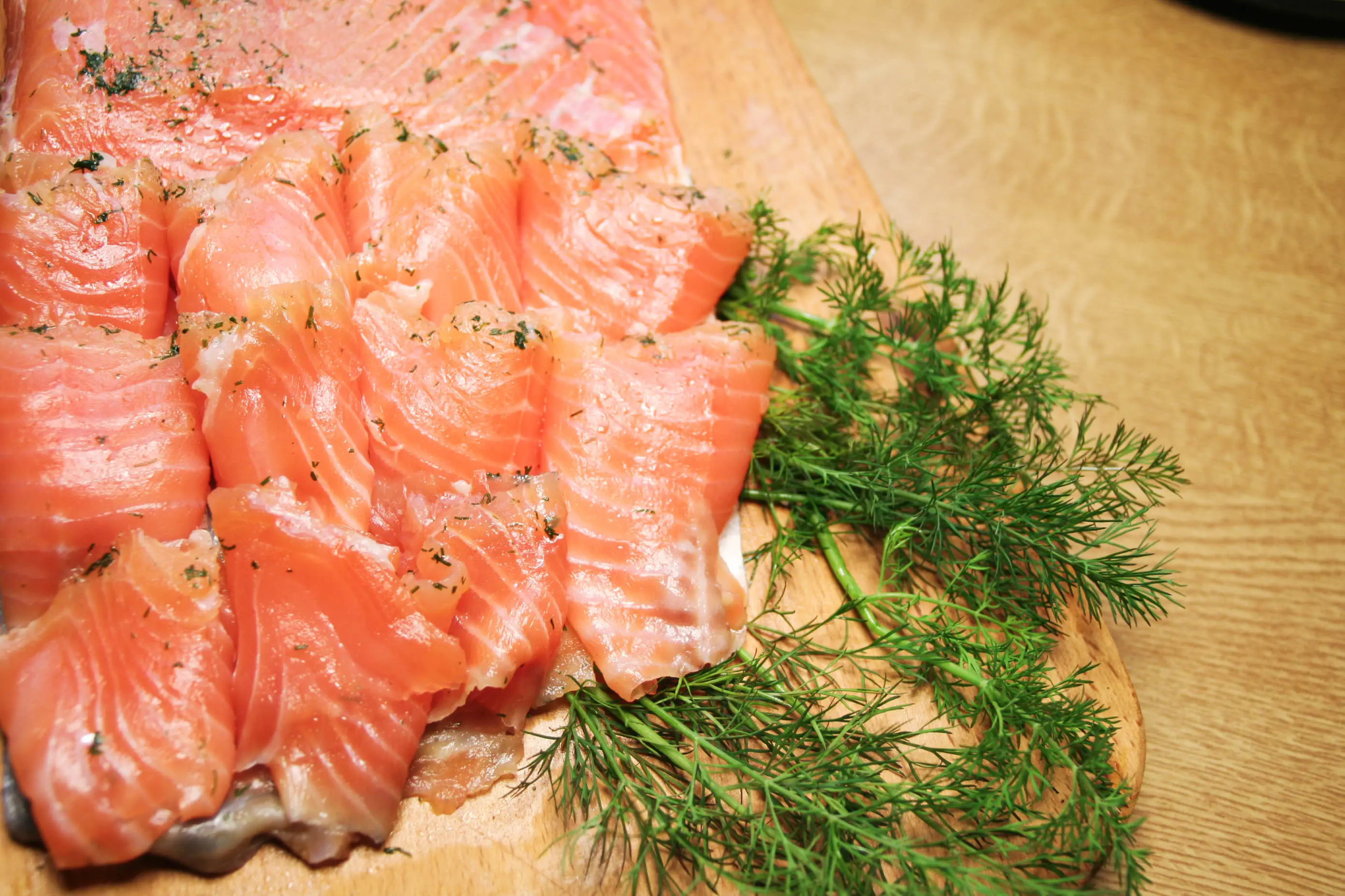 Gravlax, Dill, Eingelegt, Filetiert, Fisch

