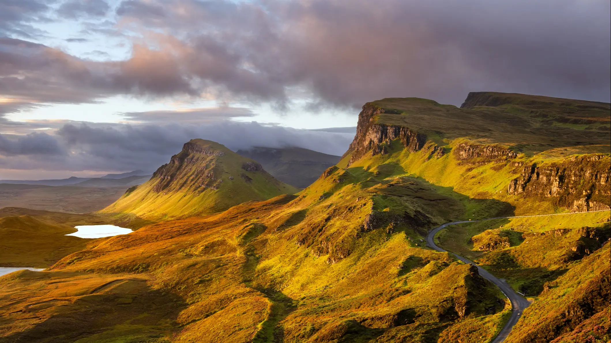 Schottland, Isle Of Skye, Quiraing Der Sonneaufgang in Quiraing, Isle of Skye, Schottland, Großbritannien.