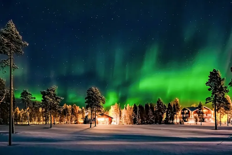 Finnland, Finnisch-Lappland, Nordlicht, Levi - Finnland, Winter


