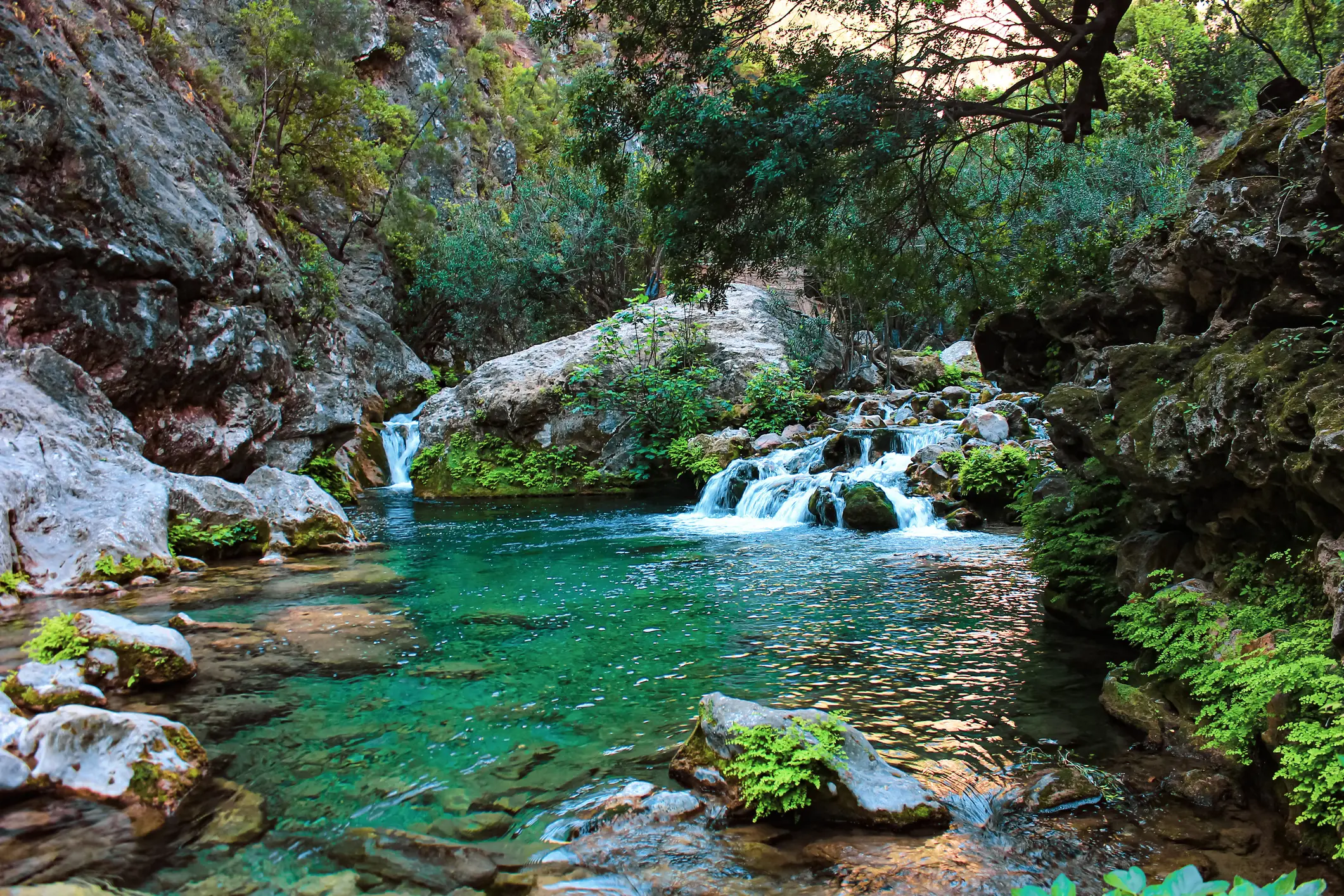Akchour, einer der schönsten Orte im Norden des Maghreb.

